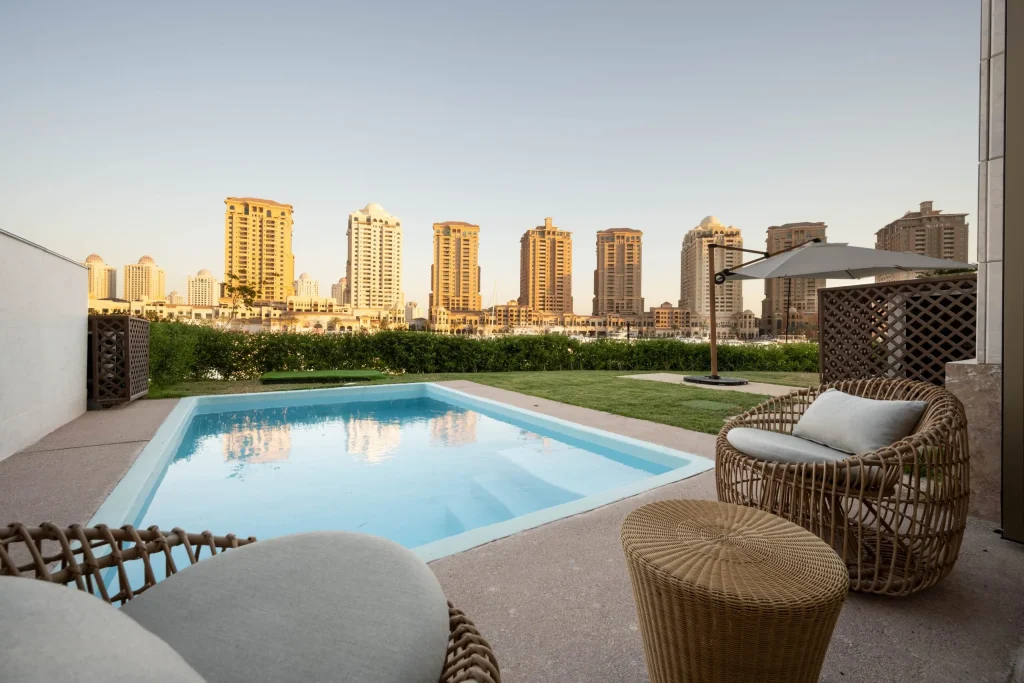 Luxurious Four-Bedroom + Maid’s Room Residence for Rent at The St. Regis Marsa Arabia Island, The Pearl-Qatar